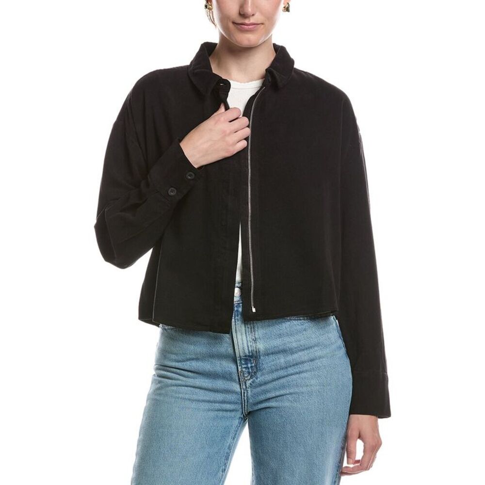 Bella Dahl Womens Oversized Cropped Shacket